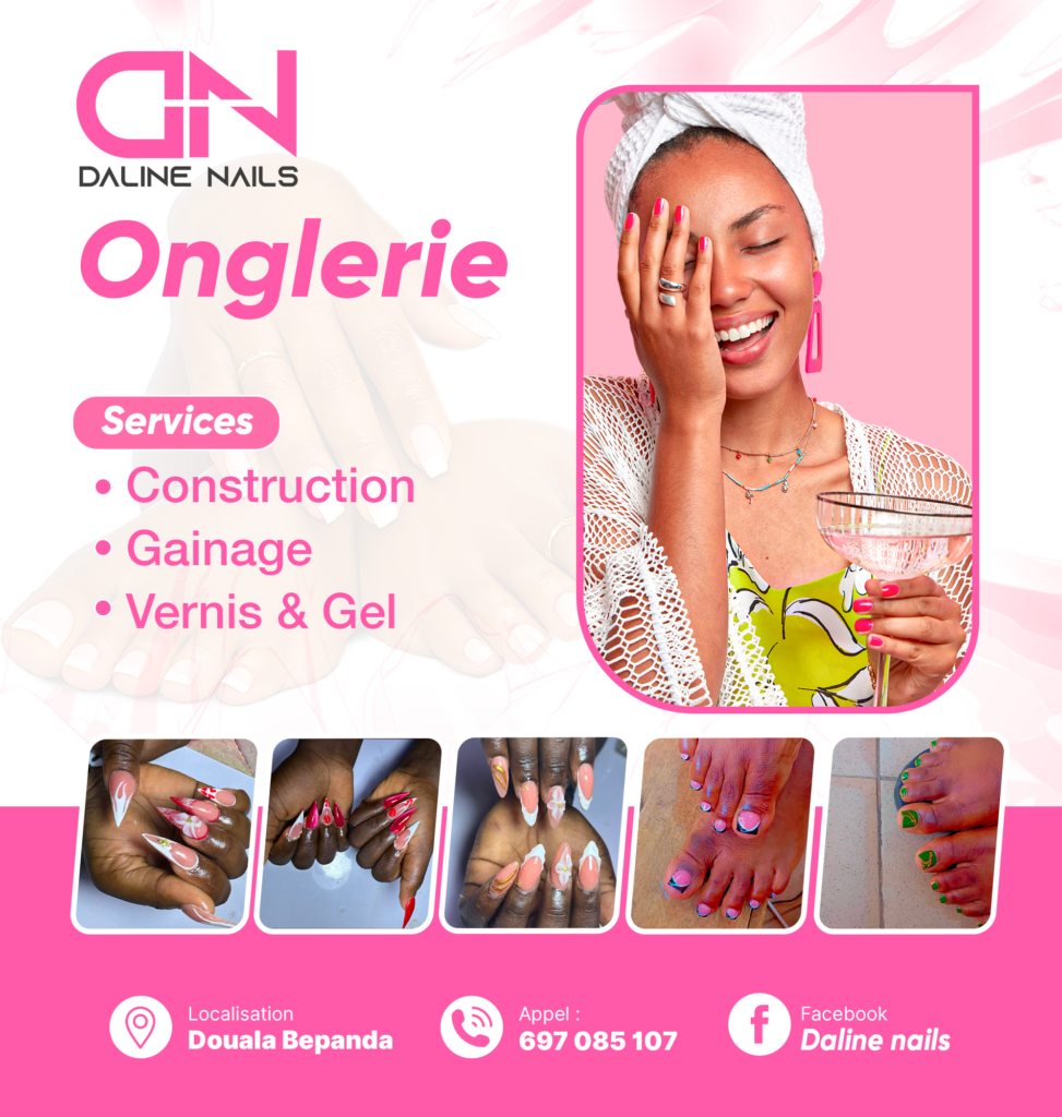 Déclinaison de charte graphique pour identité visuelle salon onglerie